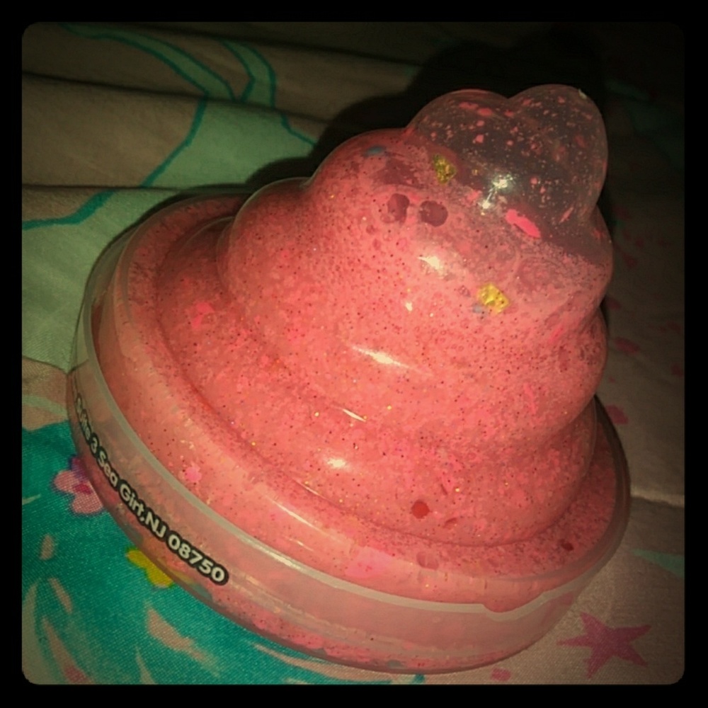 Pink clay slime